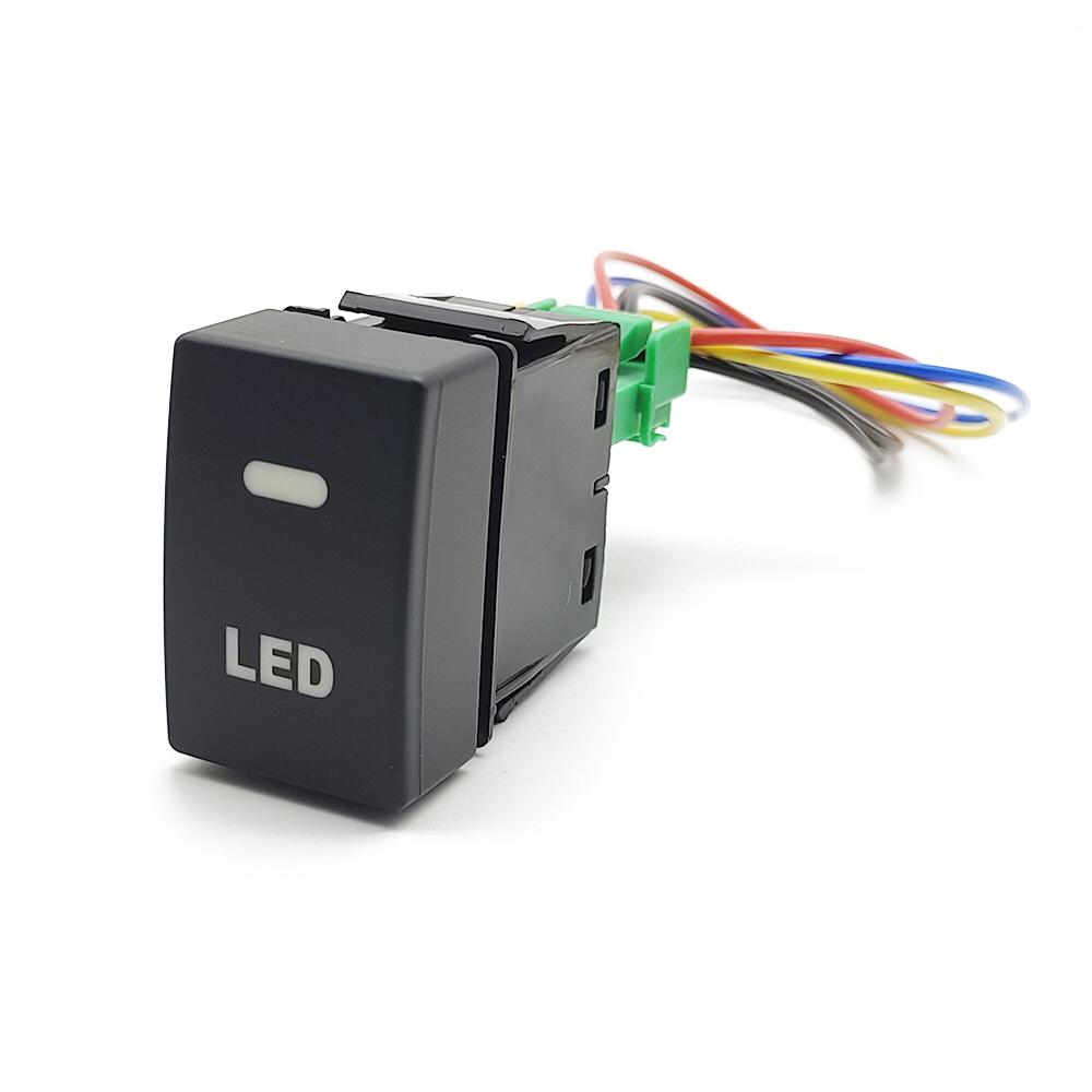 1 Pc Car LED DRL Light Radar Power On Off Fan Camera Mirror Switch Button For Honda Fit HRV VEZEL 2017 2018 2019 2020 2021