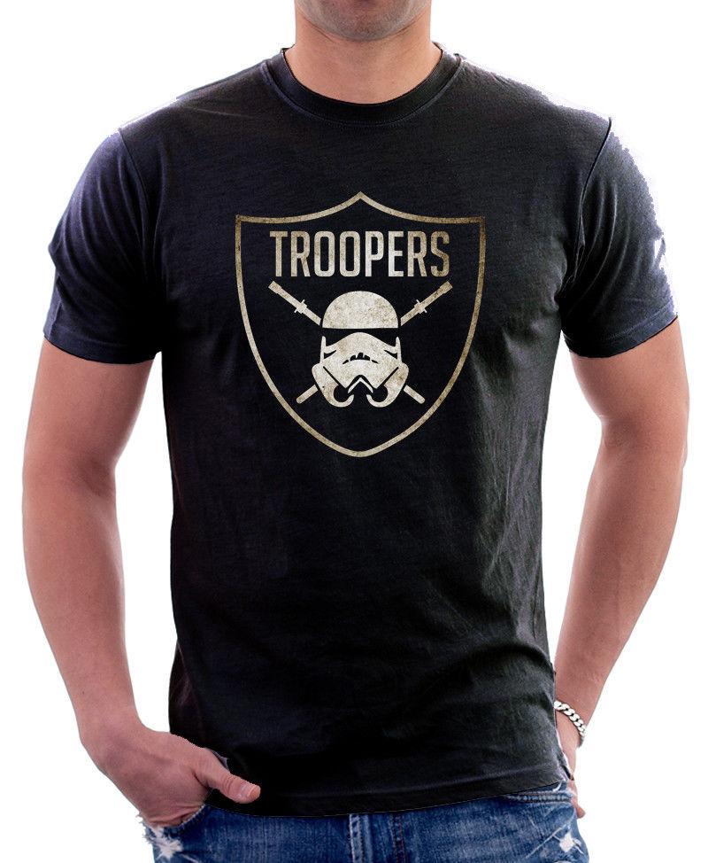 Star Wars inspired Stormtrooper Empire Jedi Shield printed cotton t-shirt OZ9768 S разноцветный