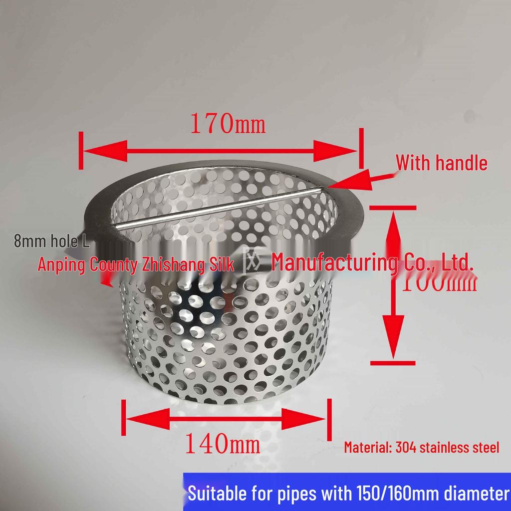 Filtro per Scarico Capelli Anti-Intasamento in Acciaio Inossidabile e Copertura a Rete Anti-Insetti per Lavandini del Bagno.