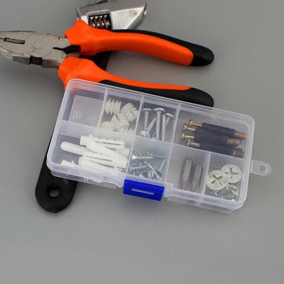 Plastic10 Slots Adjustable Jewelry Storage Box Case Craft Organizer Beads