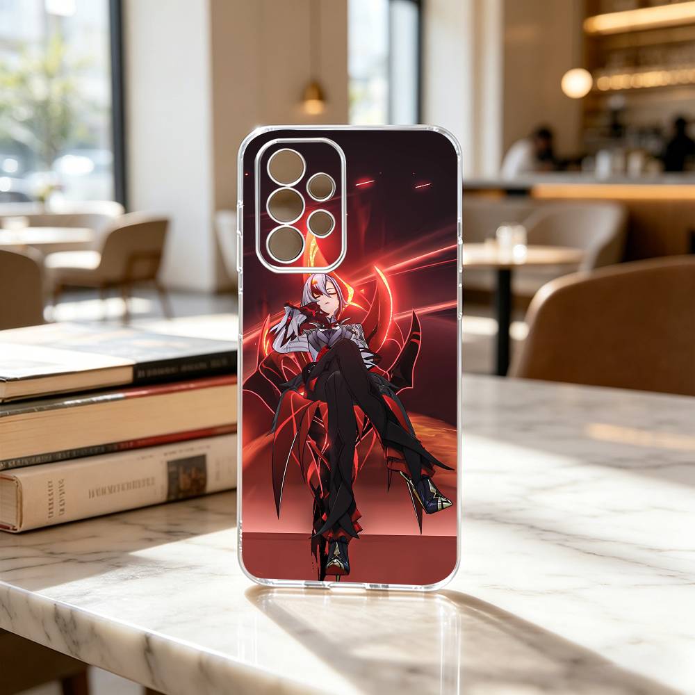 Coque de téléphone G-Genshin I-Impact A-Arlecchino Pour Samsung S25,S24,S21,S22,S23,S30,Ultra,S20,Plus,Fe Couverture Transparente