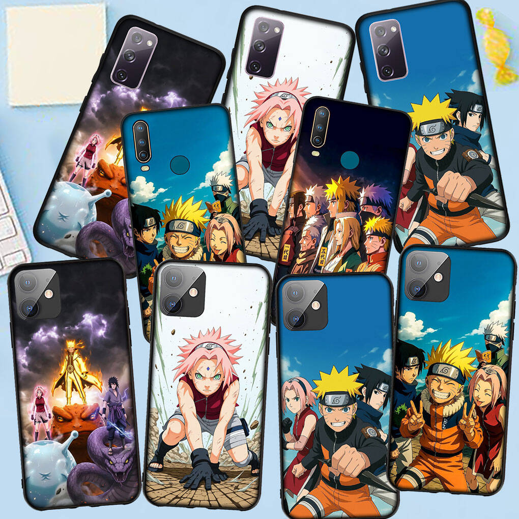 Phone Case for iPhone 17 15 16 Plus Redmi Note 14 12 11 13 Pro Max Huawei P30 P20 Lite OPPO A60 A40 A80 A54 Haruno Sakura Sasuke Kakashi Narutos Cover