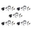 5X Repair Kit 1/4 Inch 72 Teeth Ratchet Socket Wrench Repair Accessories Ratchet Wrench Part Kit-B61B