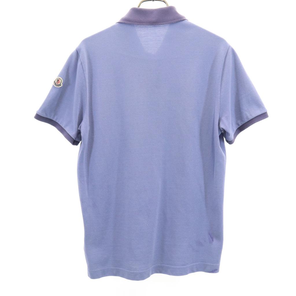 Moncler Short Sleeve Polo Shirt S Purple Men's Used