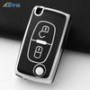 TPU Car Remote Key Case Cover For Peugeot Partner Citroen Berlingo C3 Picasso 2009 2010 2011-2016 Key Chain Accessories