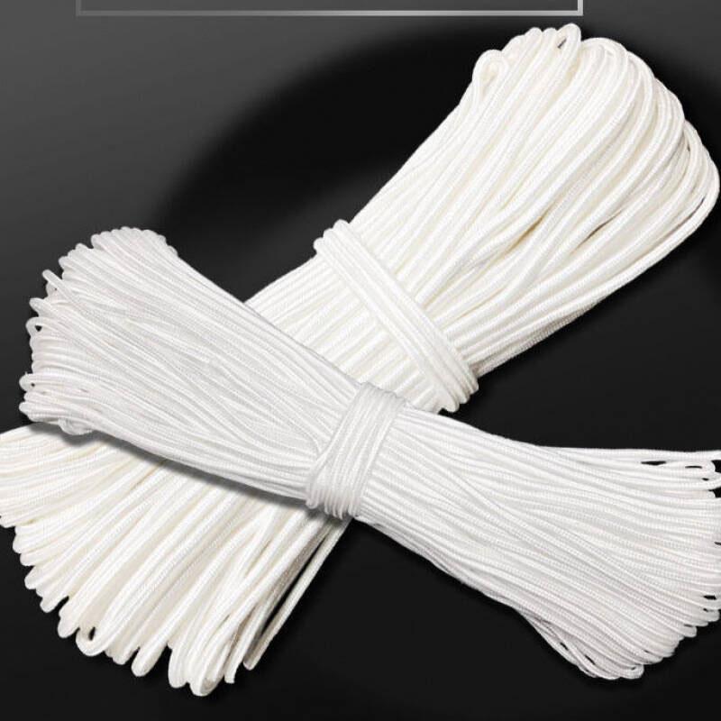 100m Clothesline Outdoor White Multifunctional Ropes Tent Lanyard Strap Multiple Sizes of Ropes Strong Rope Outdoor Accessories