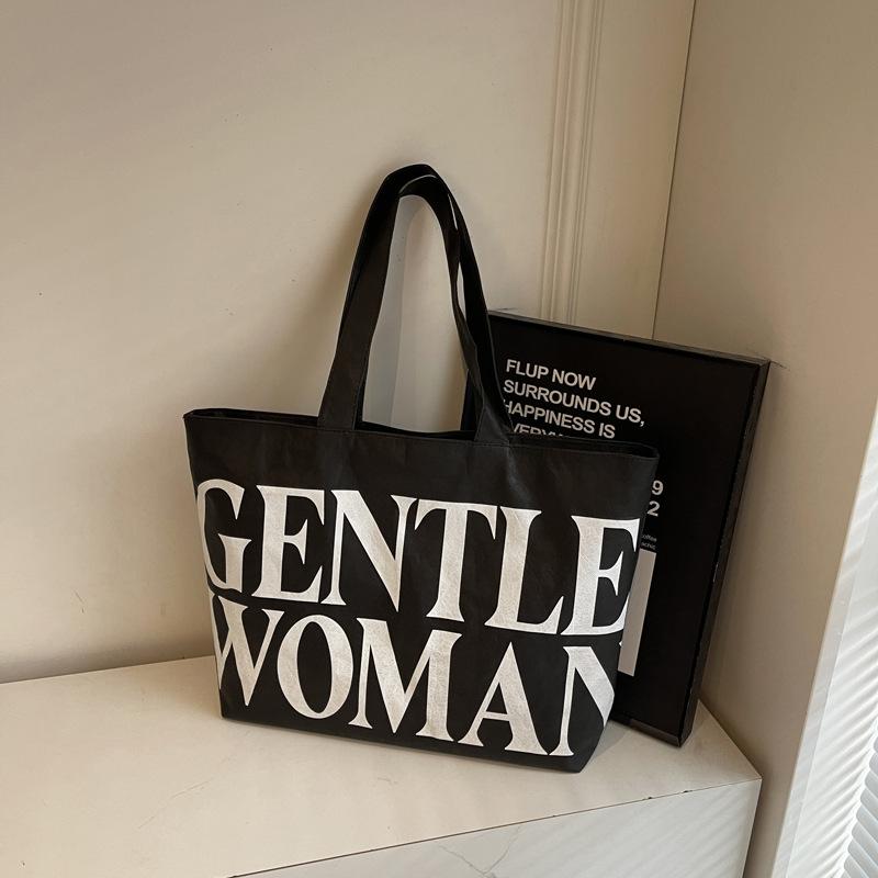 Handbag Women's 2025 Spring New Trendy Korean Version Simple Casual Shoulder Bag Large Capacity Tote Bag Fashion Big Bag