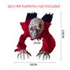 Bald Head Halloween Crawling Ghost Electric Climbing Zombie Figure  Haunted House Prop