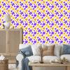 Lavender and Gold Flowers Wallpaper for Living Room and Bedroom 50x1000