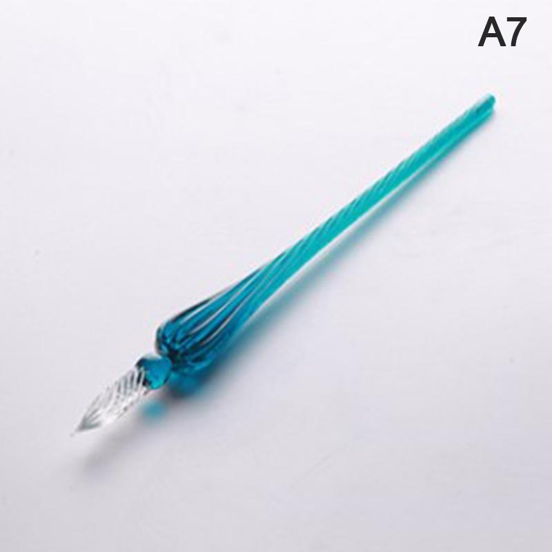 1ks Vintage ručně vyráběné skleněné namáčecí inkoustové plnící pero Kanceláře psacích nástrojů