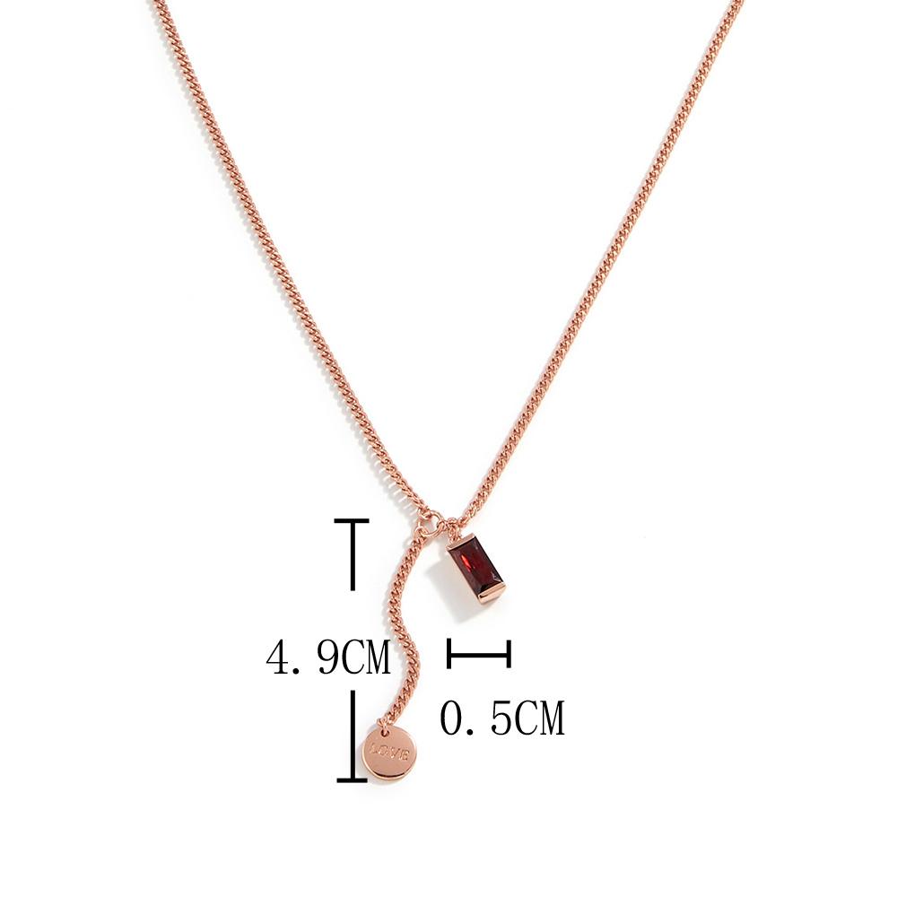 Bolaijewelry Винтажное ожерелье из розового золота с натуральным гранатом на ключицу, модные женские новые изысканные ювелирные изделия, подарок из стерлингового серебра 925 пробы