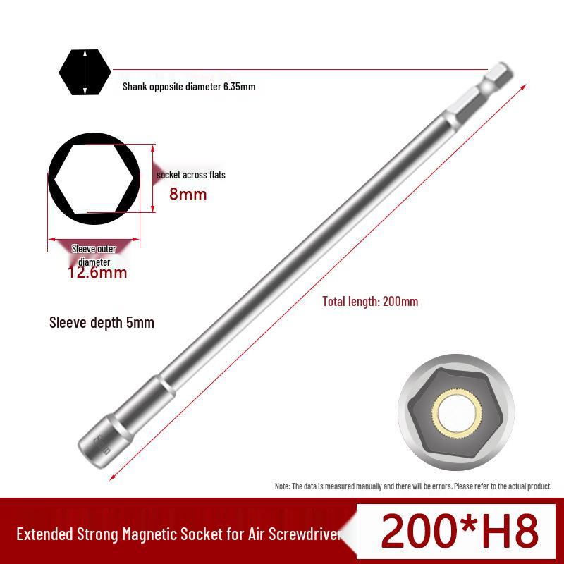Magnetic Impact Wrench Socket Hex Bit for Electric Drill & Pneumatic Screwdriver