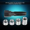 Milltrip 5Pcs Carbon Steel Sparks Plug Thread Repair Kit - 14mm Re-thread Tap Tool with 4 Inserts, Professional Cylinder Head Rethreading Tools for