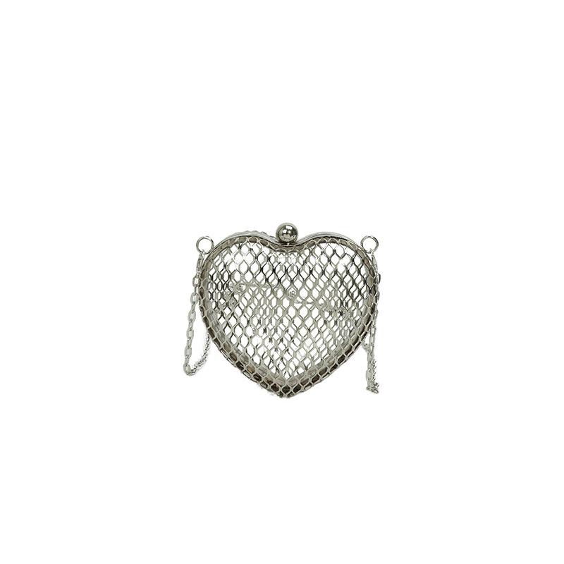 Transparent Jelly Love Bag 2025 New European and American Fashion Hollow Personality Niche Versatile Women's Chain Bag