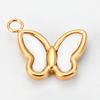 4Pcs Natural Shell Heart Butterfly Bear Clover Charms For DIY Earrings Necklace Stainless Steel Jewelry Hand Making Supplies
