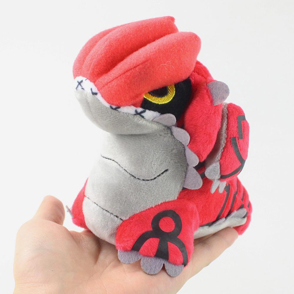 27Cm Red Groudon Legendary Dinosaur Plush Toy - Large Stuffed Animal Soft Mythical Creature Pillow Gift For Kids Fans Collect