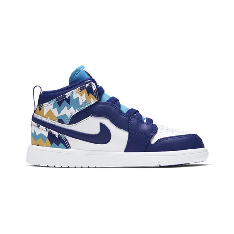 New Jordan 1 Mid ALT PS White Blue AT4612-105