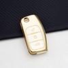 TPU Car Key Case For Ford Focus 2/Falcon/Escape/Galaxy/Kuga/B-Max/C-Max/Ecosport/Fiesta Shell Fob Cover Holder With Key Chain