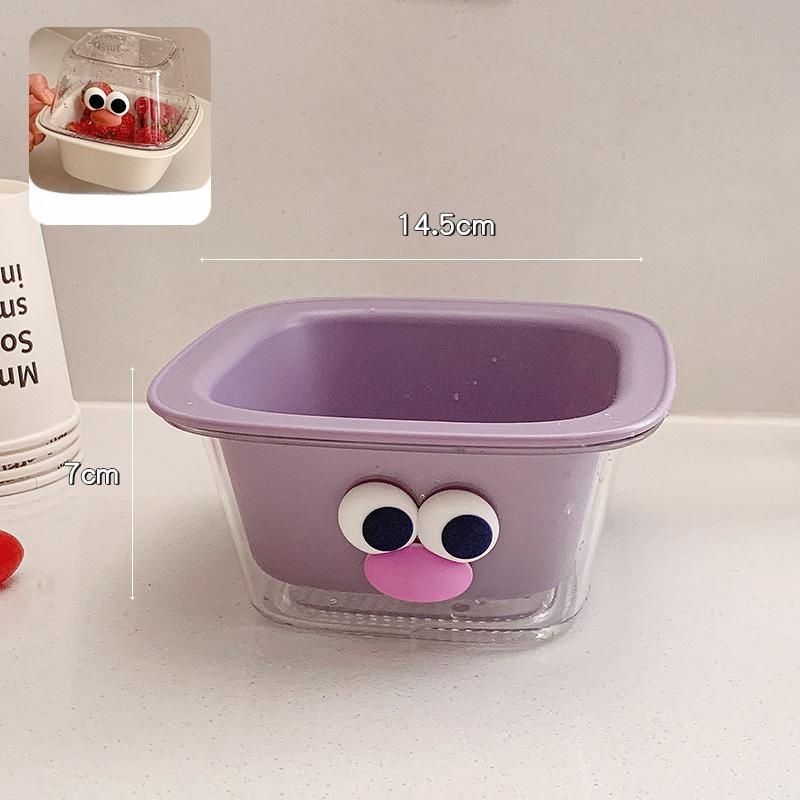 1pcs Double-layer Fruit Drain Basket Cute Washing Blue Washing Basin Drip Blue Drain New Magic Tool Exquisite Drain Basket Mini Fruit Basin