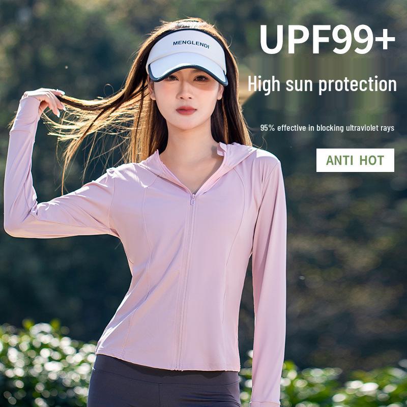 

Nylon Ice Silk UPF 200 Women s Slim Fit Sun Protection Shirt - Breathable, UV-Resistant, Summer Short M