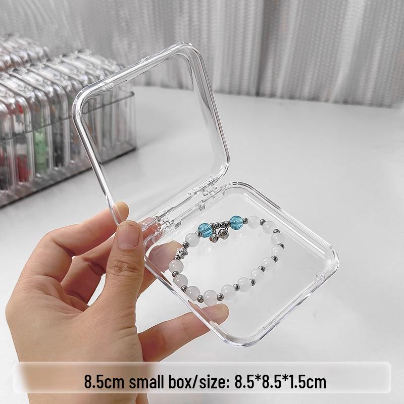 

Прозрачный настольный органайзер для украшений - Акриловая стеклянная коробка для браслетов и бисерных аксессуаров