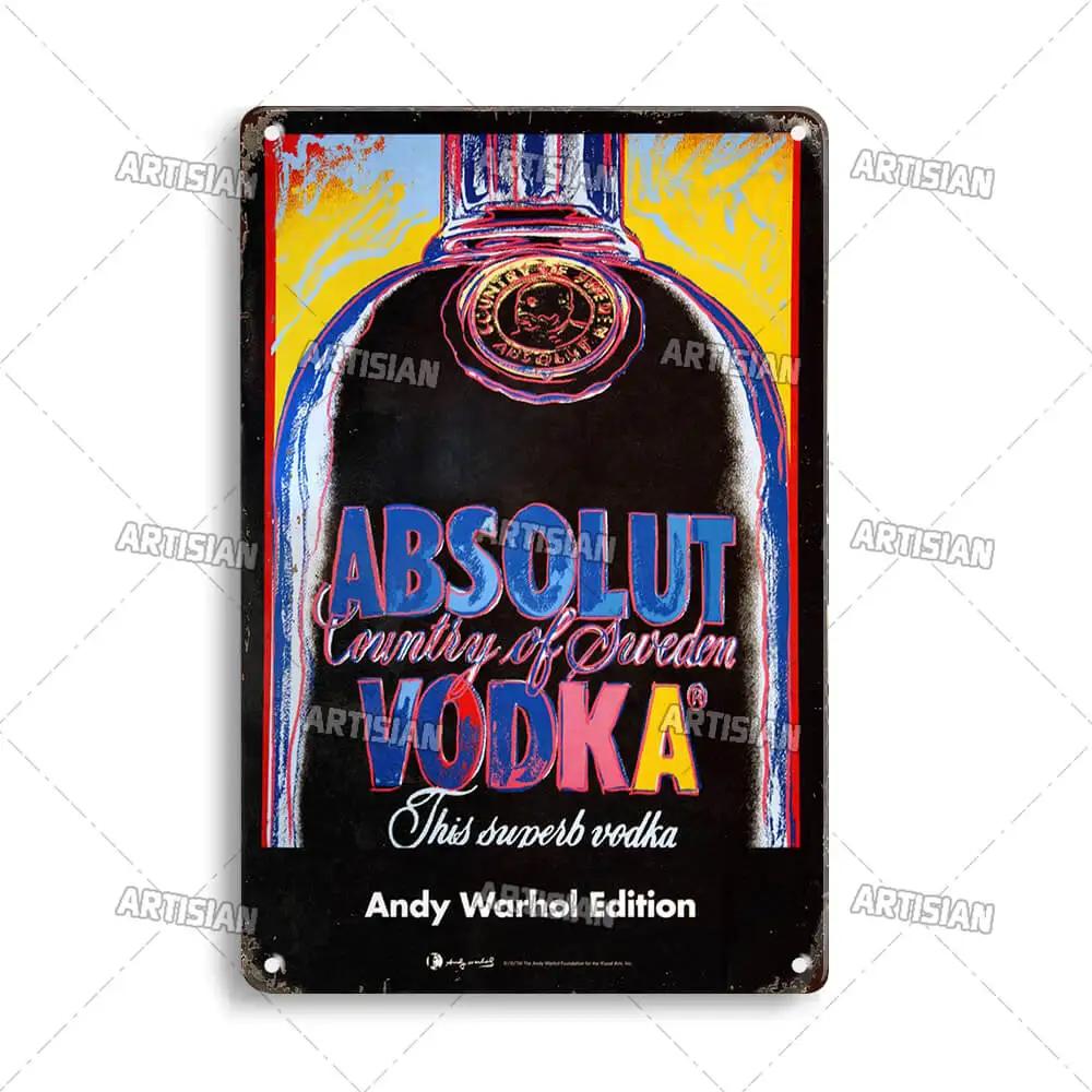 ARTISAN Retro Wein Metallschild Dekoposter Alkohol Wand Metall Blechschild Werbung Wanddeko Man Cave Club Metallplakette