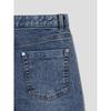 8SECONDS Mid-Length Straight Denim Pants Blue