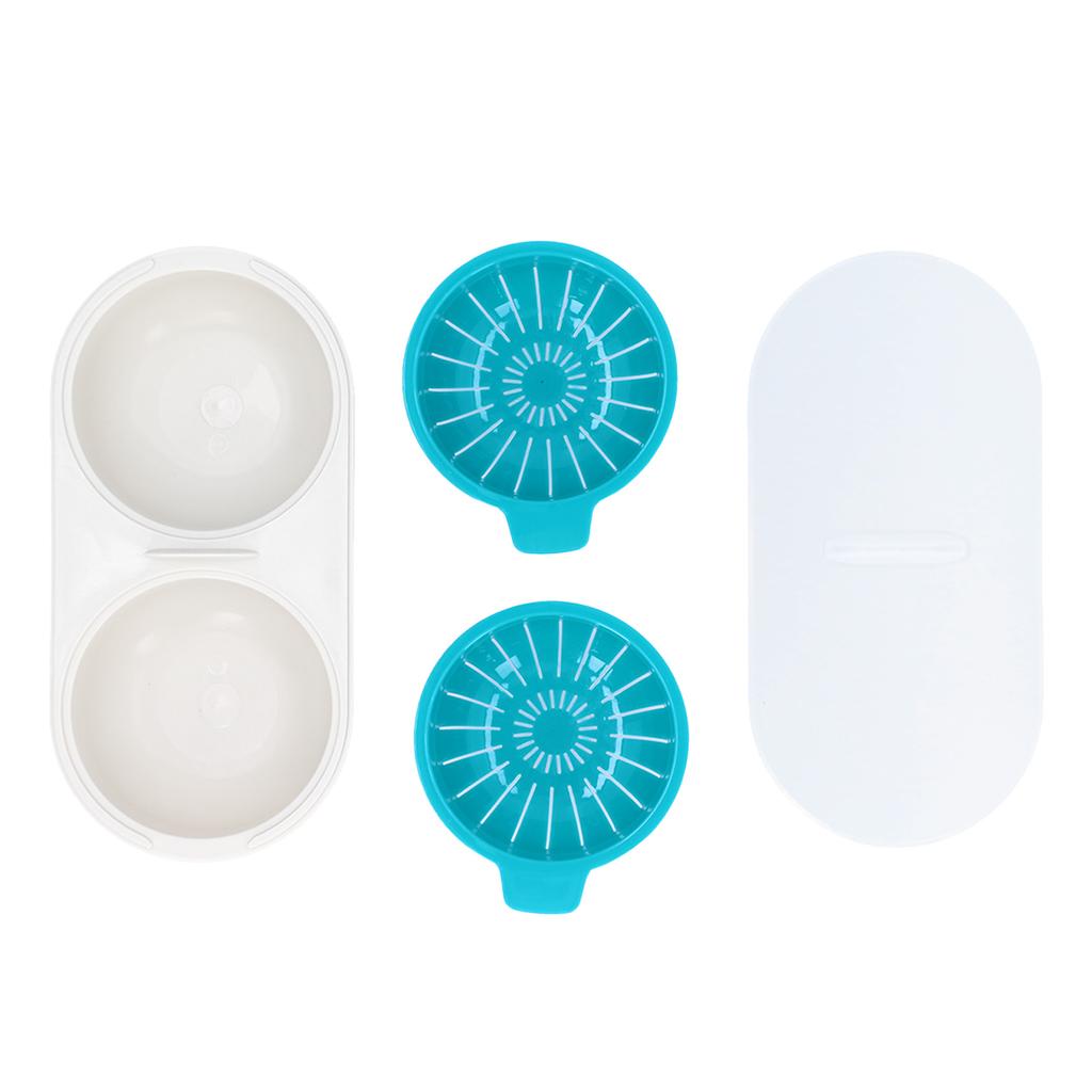 Eierkocher für die Mikrowelle, Lebensmittelqualität, Doppeltasse, Eierkocher, Kochgeschirr, Küchenutensilien