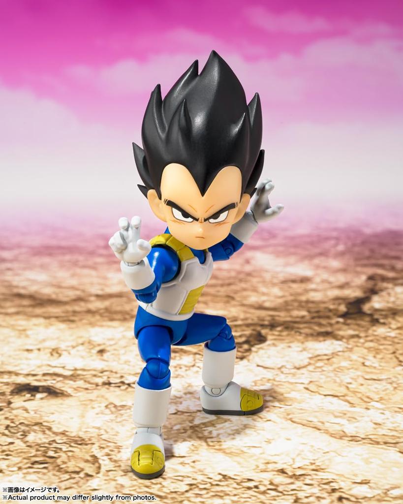 TAMASHII NATIONS Dragon Ball DAIMA Vegeta 70mm PVC ABC Painted Movable Figure S.H.Figuarts (Mini) -DAIMA- Approx. &