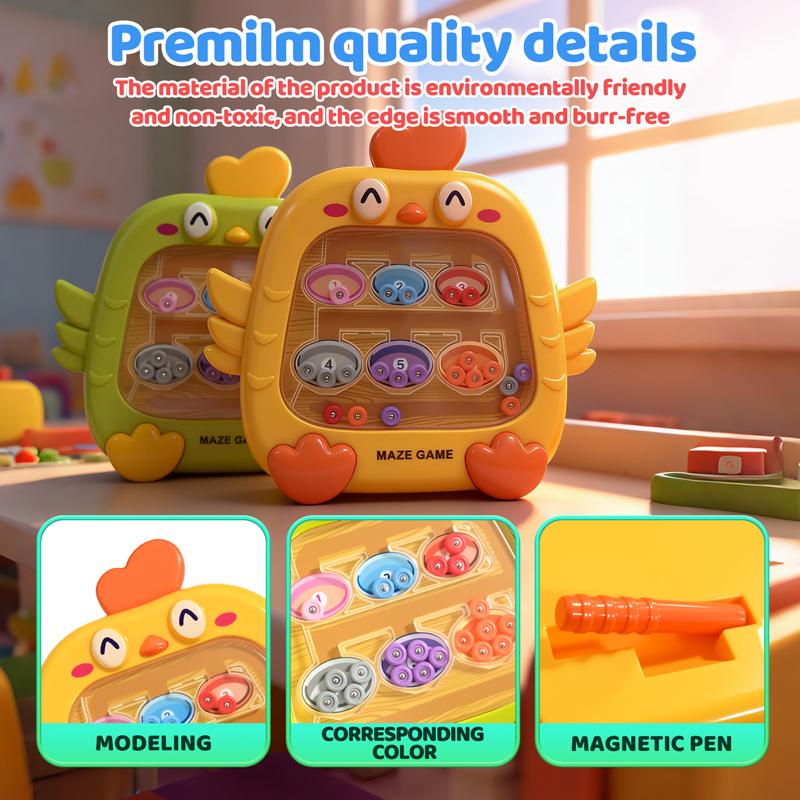 Montessori Sorting Games Magnetic Color Number Maze Board Pen Moving Bead Games Fine Motor Skills Educational Toys for Kids Gift