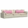 Sofa Cushions 2 Pcs Pink 120 X 40 Cm Fabric