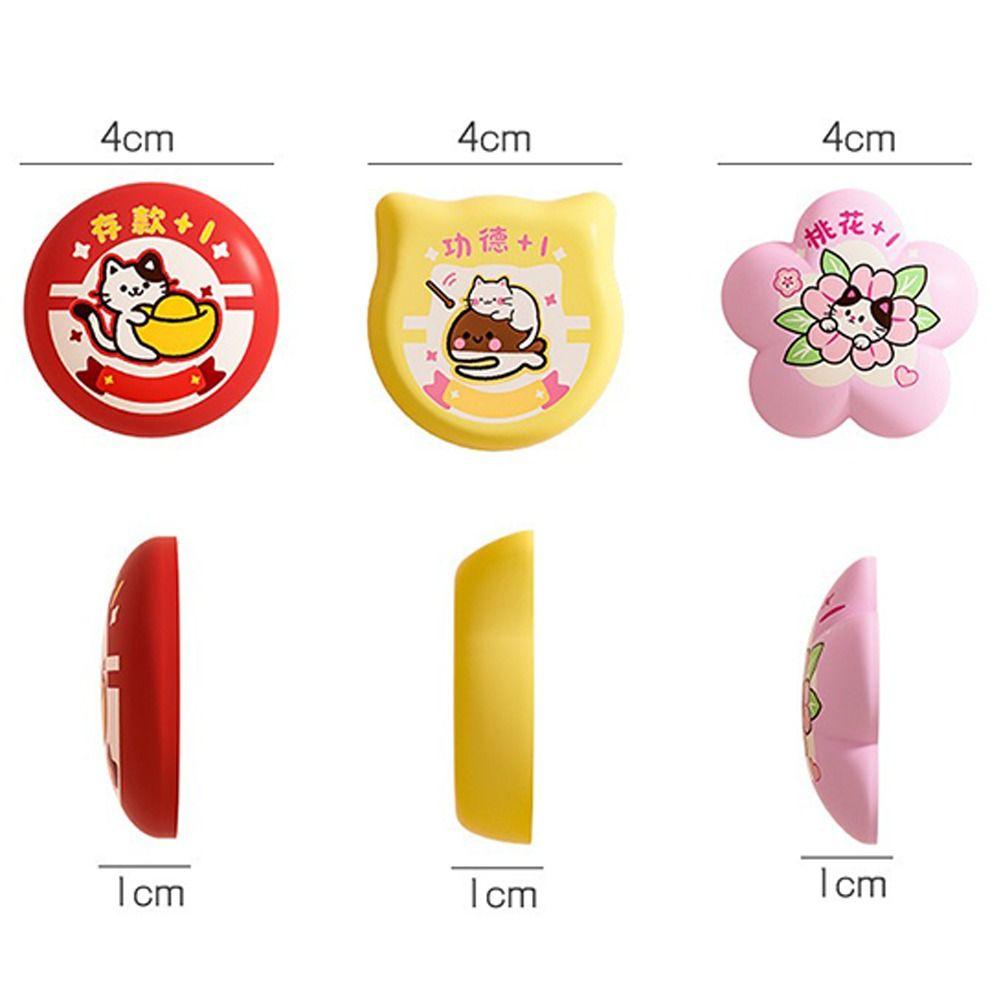 Cute PVC Door Stopper Cartoon Silent Doorknob Bumper Self-adhesive Anti-collision Furniture Anti-crash Pad for Home