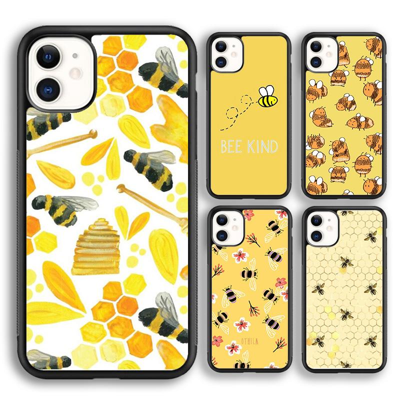 Bee Bumblebee Pattern soft Phone Case Cover For iPhone 17 Air 16 15 14 plus 11 12 13 pro max coque Shell Fundas