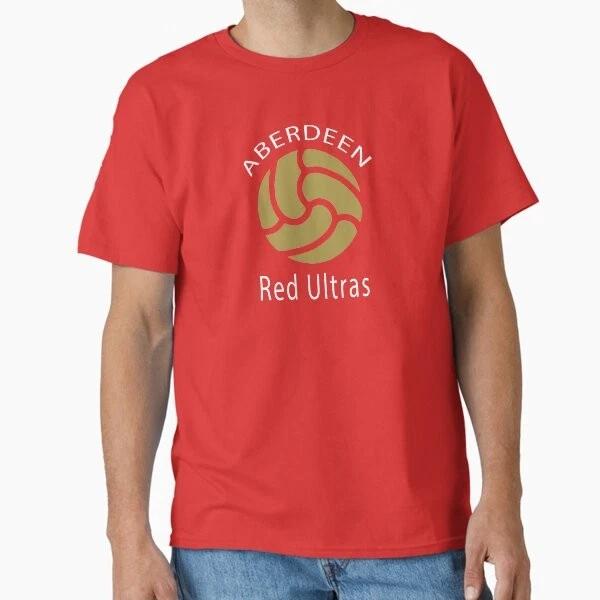 Aberdeen Red Ultras Classic Tshirt Made In Usaaus Tshirt S2xl S