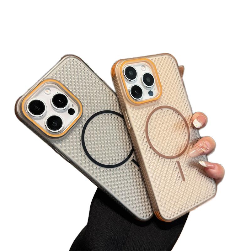 Hot Matte Heat Dissipation Magnetic Phone Case for iPhone 17 12 13 14 15 16 Pro Max Wireless Charging Hard PC Protective Cover