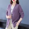 Sweaters Coat Cardigan for Women Autumn Winter Plus Size  Vintage Loose Long Sleeve Knit Cardigan Sweaters Jacket