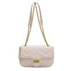 Ielgy Korean Version Chain Black Female Bag Fashionable All-Match Commuter Shoulder Messenger Bag