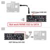 xiwai to U2 Kit NGFF to HD Mini SAS NVMe PCIe SSD SATA Adapter for Motherboards SFF-8643 M-Key