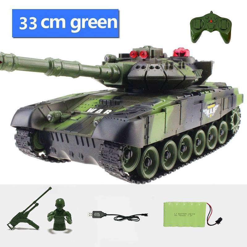

54CM Large Rc Tank Remote Control Tank 2.4G Military Vehicles Battle Fight Launch Off-Road Crawler Electric Toys for Kids Gift