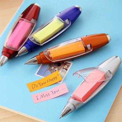 Multifunctional Stationery Ballpoint Lanyard Notes LED Light Pen School Supplies