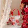 Printing Chinese Style Handbag Make Up Pouch Wedding Candy Bag Flower Tassel Wrist Bag  Festival