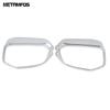 Rearview Side Door Mirror Visor Sun Shade Rain Shield Snow Guard For Honda Civic Sedan 2016-2018   Chrome Accessories