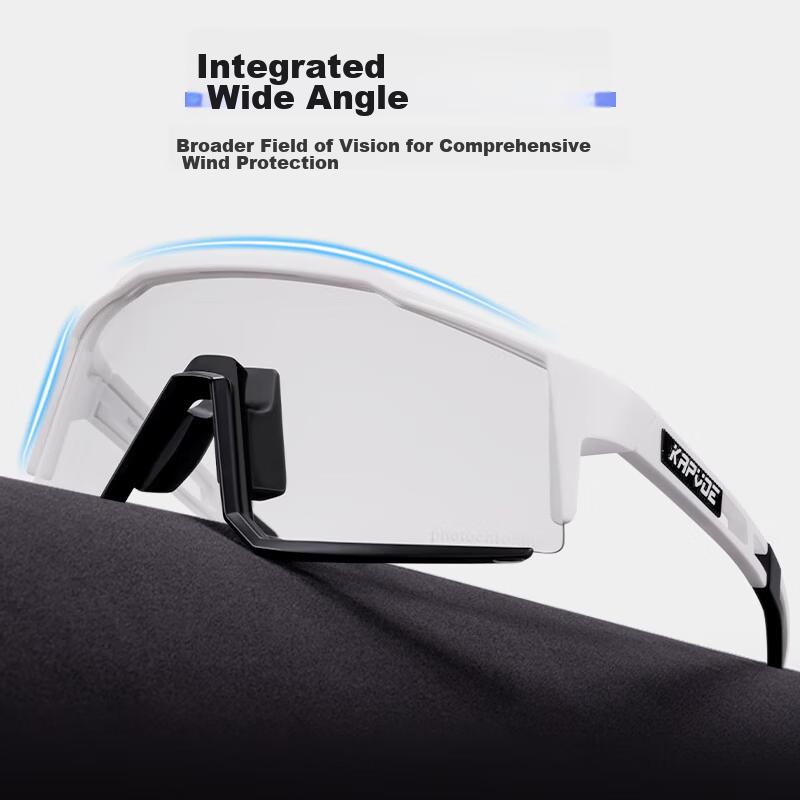 Fahrradbrille mit photochromen Gläsern, Professionelle winddichte Brille für Rennräder, Sportbrille für Kurzsichtigkeit, Tag- und Nachtgebrauch,