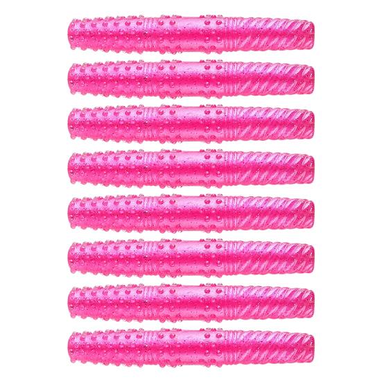 8Pcs Floating Worms Bass Fishing Lures Realistic Looking Bright Colors Reusable Outdoor Fishing Baits Soft Lures