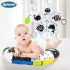 Aipinqi Colorful Baby Car Hanging Toy, 0-1 Year Old Animal Plush Bed Hanging Toy with Rattle, Newborn Soothing Doll