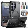 Magnetic Case For Samsung S26 Ultra S2 Ultra A7 A6 A36 A17 Protection Upright Kickstand Shockproof Back Magnetic Phone Cover