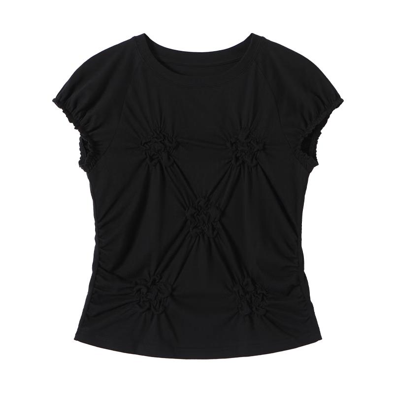 Women s Slim-Fit Round Neck Twisted T-Shirt M