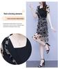 MM Plus Size Women's Korean Style Mesh Splicing Slim-Fit Dress - Summer 2023 Collection