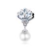 Argento 925 Fascino Conchiglia Blu Perla Marina Animale Tartaruga Stella Marina Ciondolo Adatto Bracciale Collana Gioielli Fai da Te
