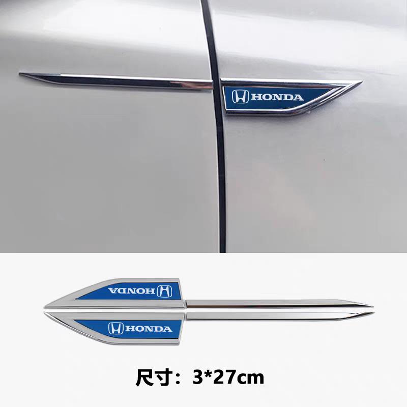 

hot For Honda Mugen Power Jazz City Odyssey Vezel Pilot Car Body Protective Sticker Fender Side Blade Badge Civic Accord CRV Hrv синий